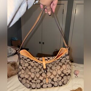 Coach Hampton Signature Hobo Bag